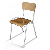 Wooden shell chair (stacking)