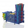 Plastic trolley cm without lid, 184x111x69 cm