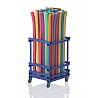 Plastic Poolnoodle Trolley small, 72x65x105 cm