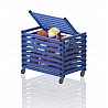 Plastic cart with lid, 104x69x84 cm