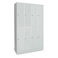 Large-locker, 6 subjects, 2 one above the other