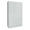 Large-locker, 6 subjects, 2 one above the other