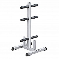 Weight plate stand with bar holder 