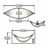 Single hammock, lying surface 200 x 140 cm