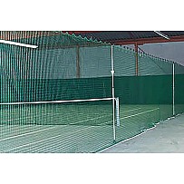 Support bar for free-standing separation networks with tennis and volleyball,