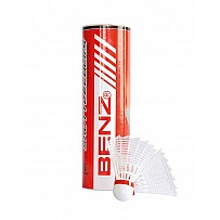BENZ Nylon Badminton Shuttle Classic white 6-pack box