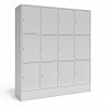 Large-locker, 9 pockets, 3 one above the other
