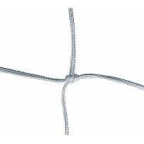 Youth soccer goal net, polypropylene, 4mm white, 1.0 / 1.0 m goal depth