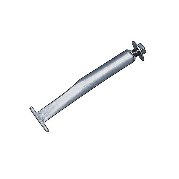 Ground anchor for gates