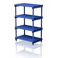 Detached plastic shelves 100x60x153 cm