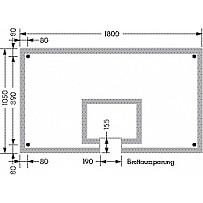 Basketball toughened safety glass (ESG)