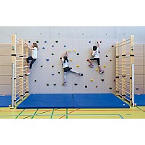 Climbing wall plate set for the niche rear wall