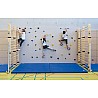 Climbing wall plate set for the niche rear wall