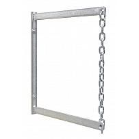 Aufhängevorrichtung für Netzaufwickelbügel, abschließbar