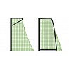 Knotless youth soccer goal net goal depth 100/100 cm