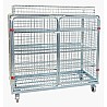 Galvanised tool trolley with basket attachment 