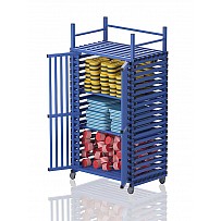 Plastic cabinet with 3 compartments, 126x76x227 cm