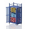 Plastic cabinet with 3 compartments, 126x76x227 cm