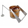 Schwall bucket with mounting bracket