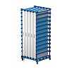 Mobile plastic rack (W x H x D) 105 x 254 x 102 cm