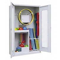 Equipment cabinet type 1, acrylic glass swing doors