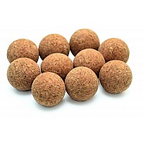 Korkkugeln pressed, football balls, set of 10