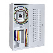 Equipment cabinet Type 6, perforated plate sliding