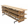 Transport trolley for 6 gymnastic benches