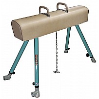 Olympic pommel horse with steel feets