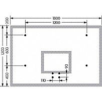 Basketball backboards made of toughened safety glass
