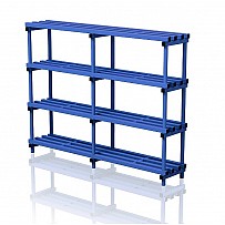 Detached plastic shelves 200x40x153 cm