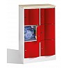 School locker RESISTO with 6 compartments