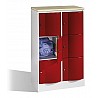 School locker RESISTO with 6 compartments