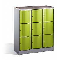 School locker RESISTO with 9 compartments