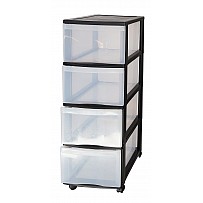 Tower with 4 drawers and rollers